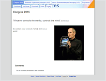 Tablet Screenshot of congres.studentenorganisatie.nl